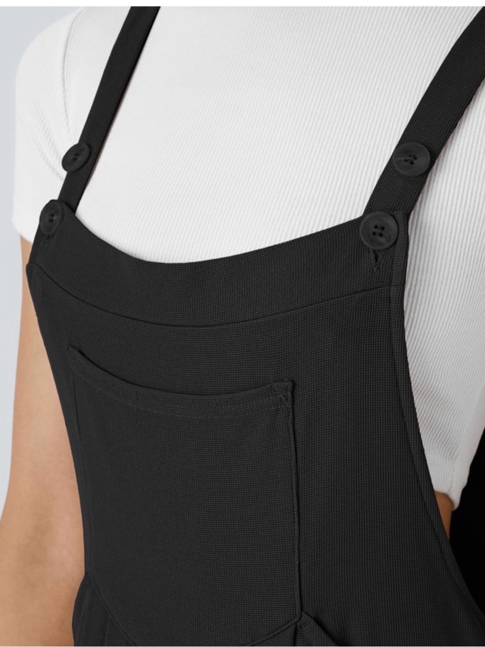 HALARA Black Wide-Leg Overall Jumpsuit - Picture 5 of 10